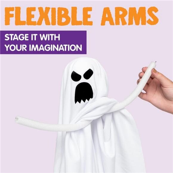 5 Pack 27.5" Halloween Outdoor Decorations Halloween Hanging Ghosts Flying Ghost - Picture 4 of 8